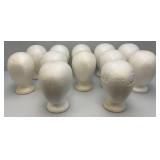 Group Of Styrofoam Head Displays