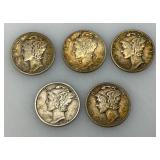 Misc. Silver Mercury Dimes