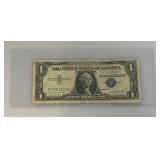 1957 A Series $1 Silver Certificate (In Protective Sleeve)