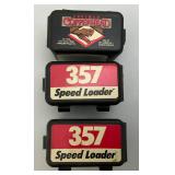 Vintage Crossman 357 Air Pistol Shooters Kit In Original Box With Extra Barrel And Pellets, Speed Loaders And More