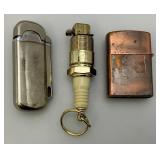 Misc. Vintage Collectible Lighters, 17 Packs Of ZIG ZAG Cigarette Papers And More