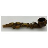Unique handcarved Vintage Wooden Pipe
