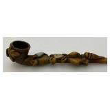 Unique handcarved Vintage Wooden Pipe