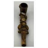 Unique handcarved Vintage Wooden Pipe