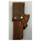 Misc. Gun Related Items Including JC Higgins Gun Cleaning Kit, Leather Holsters And More