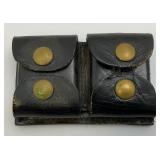 Misc. Gun Related Items Including JC Higgins Gun Cleaning Kit, Leather Holsters And More