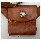 Misc. Gun Related Items Including JC Higgins Gun Cleaning Kit, Leather Holsters And More