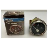 Misc. Antique And Vintage Clock Parts, Cen-Tech Volt Meter And More