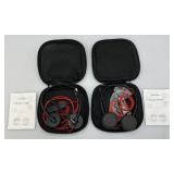 Two Pair Of Plantronics Blackwire 3200 Series Headphones (New)