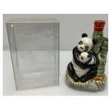Vintage Miniature Oriental Panda Bear Decanter (In Original Box) And