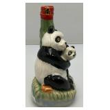 Vintage Miniature Oriental Panda Bear Decanter (In Original Box) And