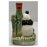 Vintage Miniature Oriental Panda Bear Decanter (In Original Box) And