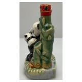 Vintage Miniature Oriental Panda Bear Decanter (In Original Box) And