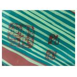 Vintage Chinese Folk Art Gouache 21" x 31" In Protective Packing