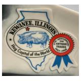 1968 Collectible Jim Beam "The Antique Trader" National Directory Of Antique Dealers Decanter 10 3/4"