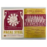 Misc. Vintage Paper Items Including Minnesota University Sports Programs And More