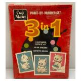 Misc. Christmas Plastic Window Décor, Paint By Numbers Kittens, Art Patterns And More