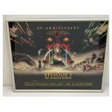 STAR WARS Cloth Peg Board 15 3/4" x 36"And Framed Episode One "The Phantom Menace"  Poster 23" x 29"