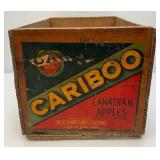 Vintage Wooden Fruit Crates And Ice Tongs