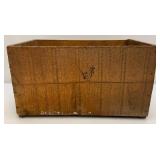Vintage Wooden Fruit Crates And Ice Tongs