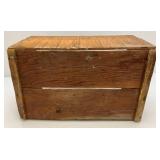 Vintage Wooden Fruit Crates And Ice Tongs