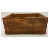 Vintage Wooden Fruit Crates And Ice Tongs