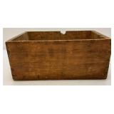 Vintage Wooden Fruit Crates And Ice Tongs