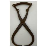 Vintage Wooden Fruit Crates And Ice Tongs