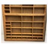 16 1/2" x 21 3/4" And 16 5/8" x 31 1/4" Vintage Wooden Printers Trays