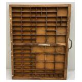 16 1/2" x 21 3/4" And 16 5/8" x 31 1/4" Vintage Wooden Printers Trays