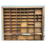 16 1/2" x 21 3/4" And 16 5/8" x 31 1/4" Vintage Wooden Printers Trays