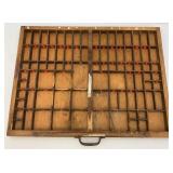 16 1/2" x 21 3/4" And 16 5/8" x 31 1/4" Vintage Wooden Printers Trays