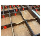 16 1/2" x 21 3/4" And 16 5/8" x 31 1/4" Vintage Wooden Printers Trays