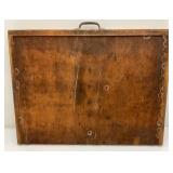 16 1/2" x 21 3/4" And 16 5/8" x 31 1/4" Vintage Wooden Printers Trays