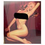 1955 24" x 30" Framed Behind Glass Miss Monroe "Golden Dreams" Calendar