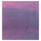 1955 24" x 30" Framed Behind Glass Miss Monroe "Golden Dreams" Calendar