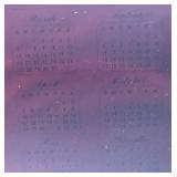 1955 24" x 30" Framed Behind Glass Miss Monroe "Golden Dreams" Calendar