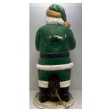 37" Vintage Father Christmas Blow Mold With Plastic Base