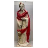 47" Jeweled Wiseman Blow Mold With Wood Base