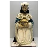 32" Wiseman Blow Mold With Wood Base