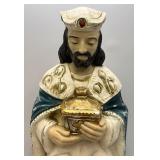 32" Wiseman Blow Mold With Wood Base