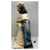 32" Wiseman Blow Mold With Wood Base