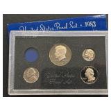 1983-S Proof Set Missing Lincoln Cent