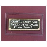 Morgan Carson City Silver Dollar Tribute Set