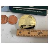 Gold Layered Replica Coins and Copper Rounds