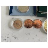 Gold Layered Replica Coins and Copper Rounds