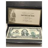 2003 A Green Seal $2 Dollar South Dakota Federal Reserve Note