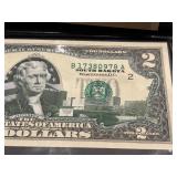 2003 A Green Seal $2 Dollar South Dakota Federal Reserve Note