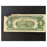 1928 G Red Seal $2 Dollar Note