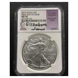 2017 Silver Eagle NGC MS70